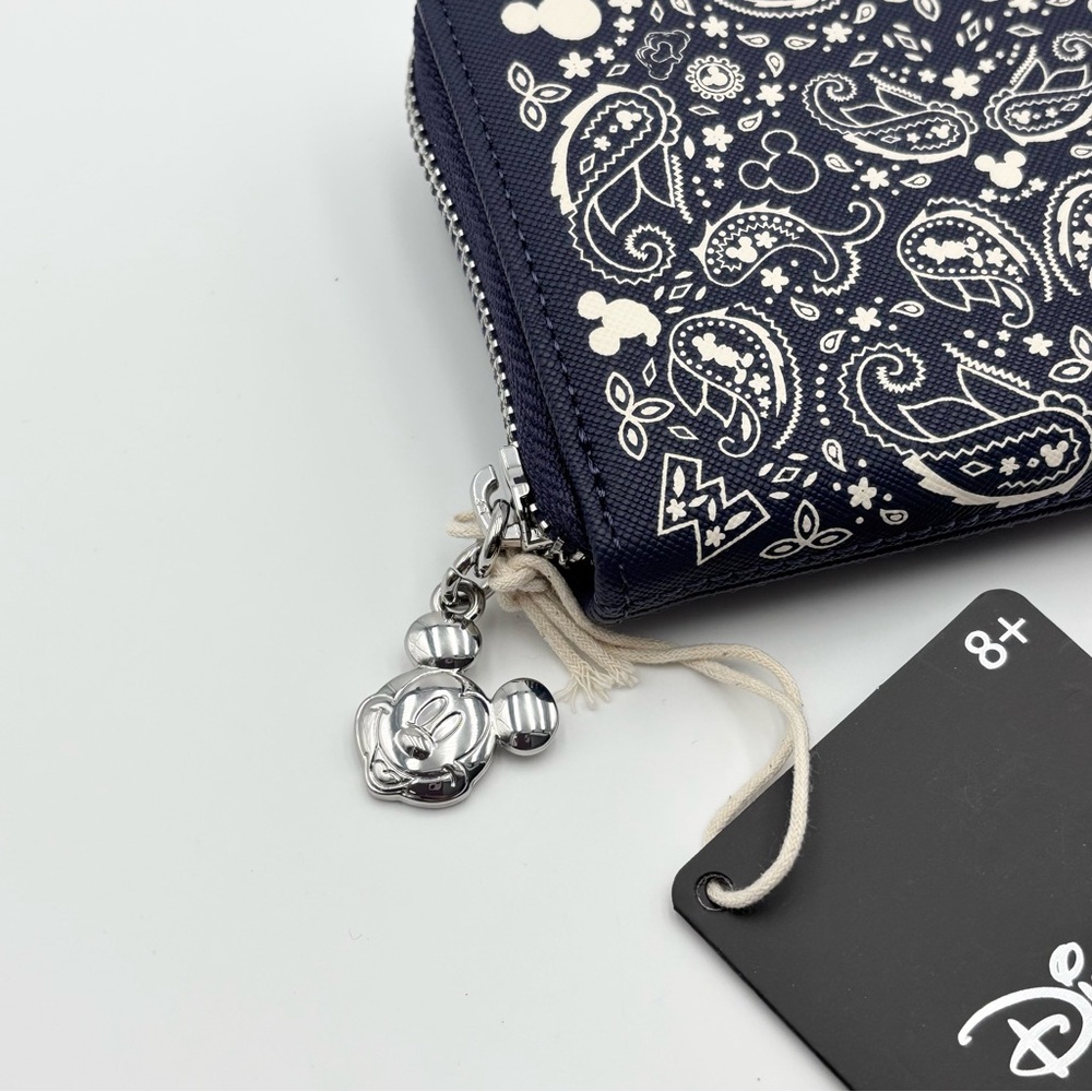 Loungefly Disney Navy Paisley Mickey Mouse
Zip-Around Wallet - Picture 2 of 9